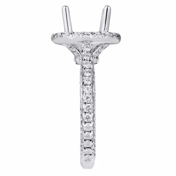 Diamond Source NYC Rings Modern romantic 18k white gold engagement ring with 11ctw diamonds KR09831XD300 Diamond Source NYC Rings Modern romantic 18k white gold engagement ring with 11ctw diamonds KR09831XD300