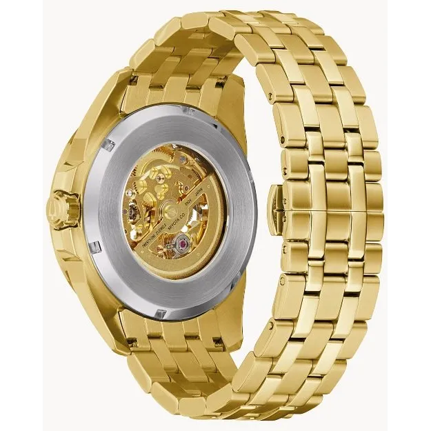 Earrings Bulova Sutton Classic GoldTone Steel 43mm Automatic Bulova