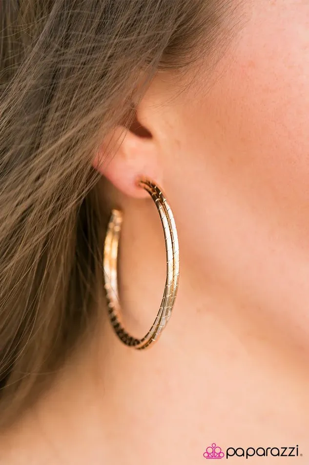 Earrings Paparazzi Earring Born To Slay Gold Paparazzi Jewelry