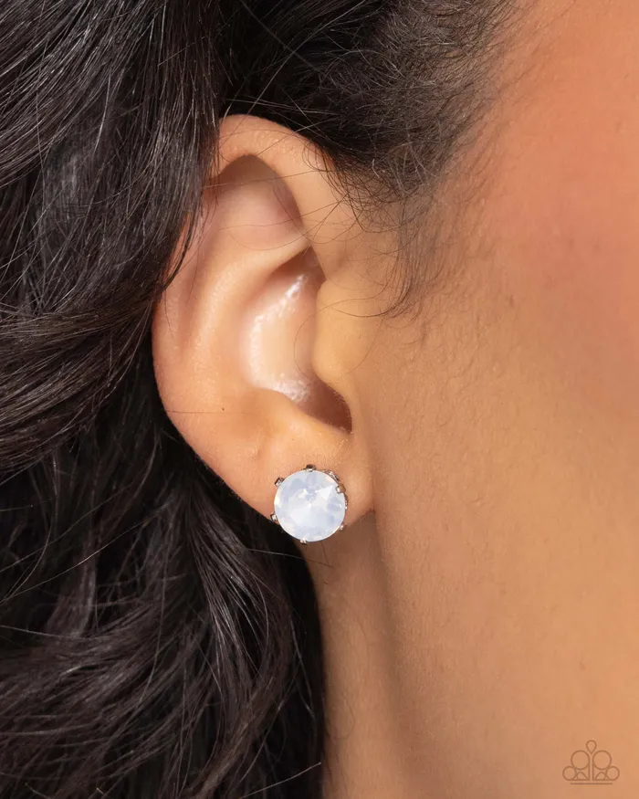 Earrings Paparazzi Earring Breathtaking Birthstone White Paparazzi Jewelry