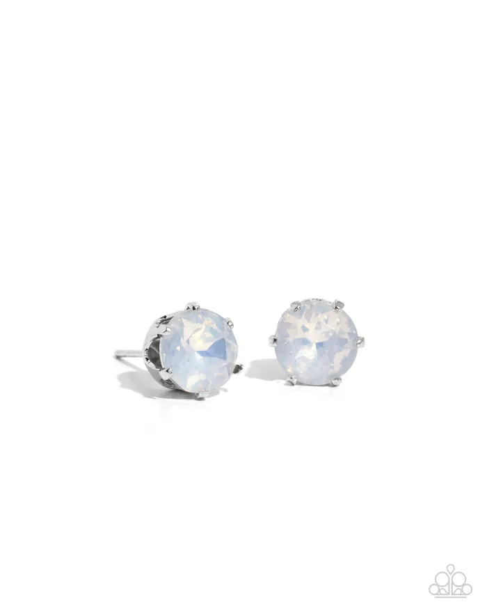 Earrings Paparazzi Earring Breathtaking Birthstone White Paparazzi Jewelry Earrings Paparazzi Earring Breathtaking Birthstone White Paparazzi Jewelry