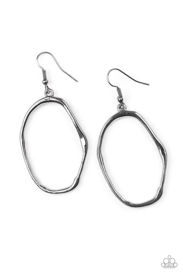 Earrings Paparazzi Earring Eco Chic Black Paparazzi Jewelry
