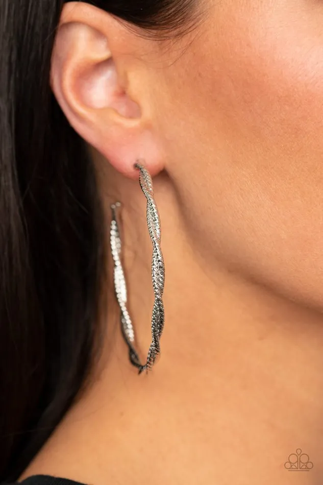 Earrings Paparazzi Earring Totally Throttled Silver Paparazzi Jewelry