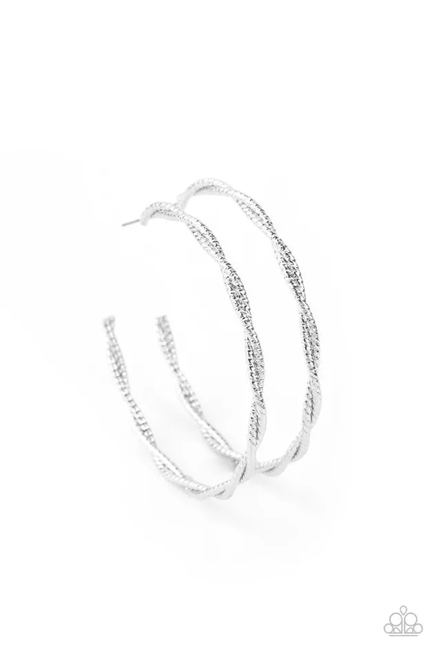 Earrings Paparazzi Earring Totally Throttled Silver Paparazzi Jewelry Earrings Paparazzi Earring Totally Throttled Silver Paparazzi Jewelry