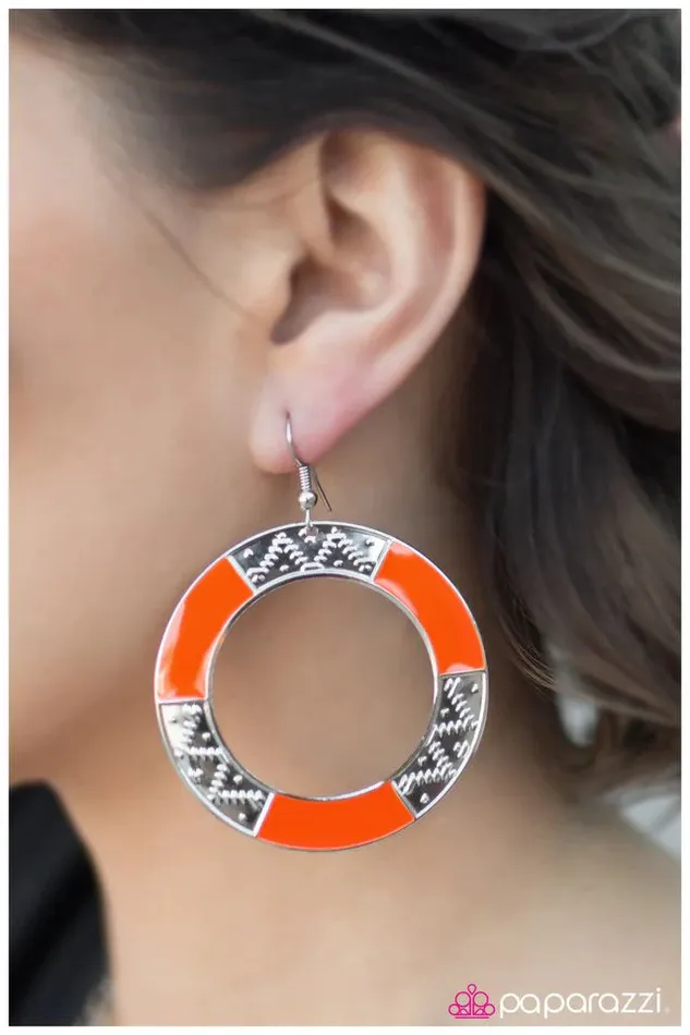 Earrings Paparazzi Jewelry Paparazzi Earring Beach Babe Orange