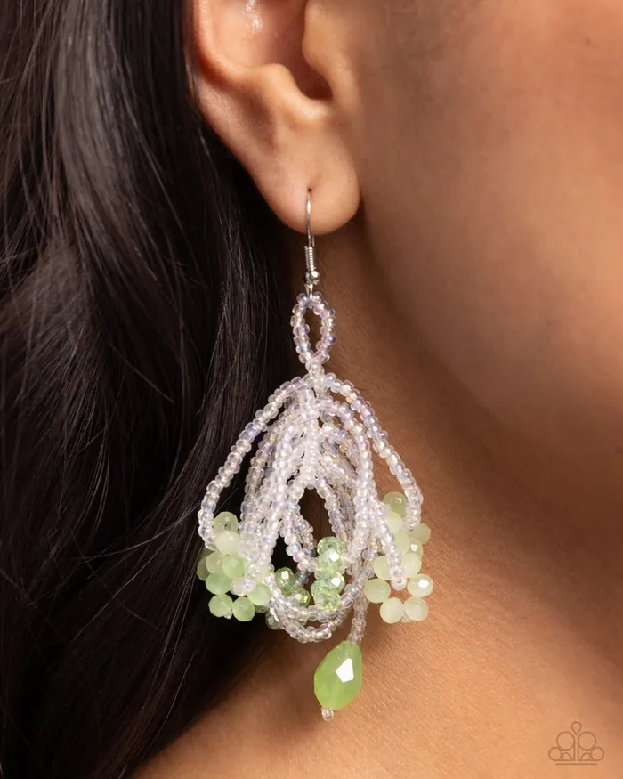 Earrings Paparazzi Jewelry Paparazzi Earring Botanical Bundle Green