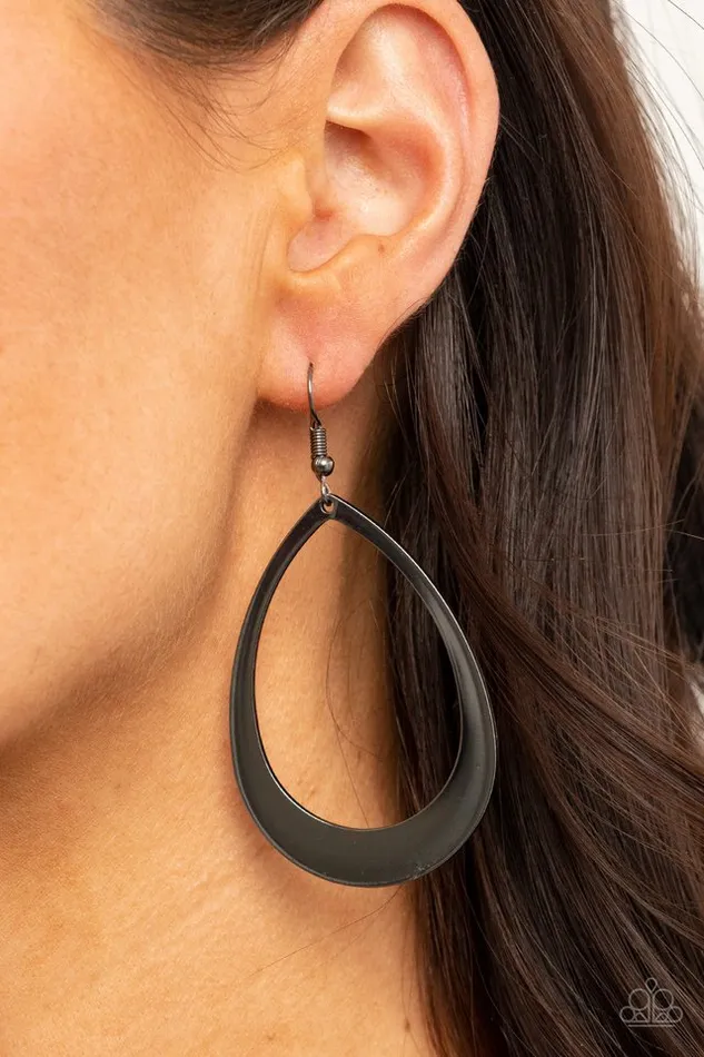 Earrings Paparazzi Jewelry Paparazzi Earring Fierce Fundamentals Black