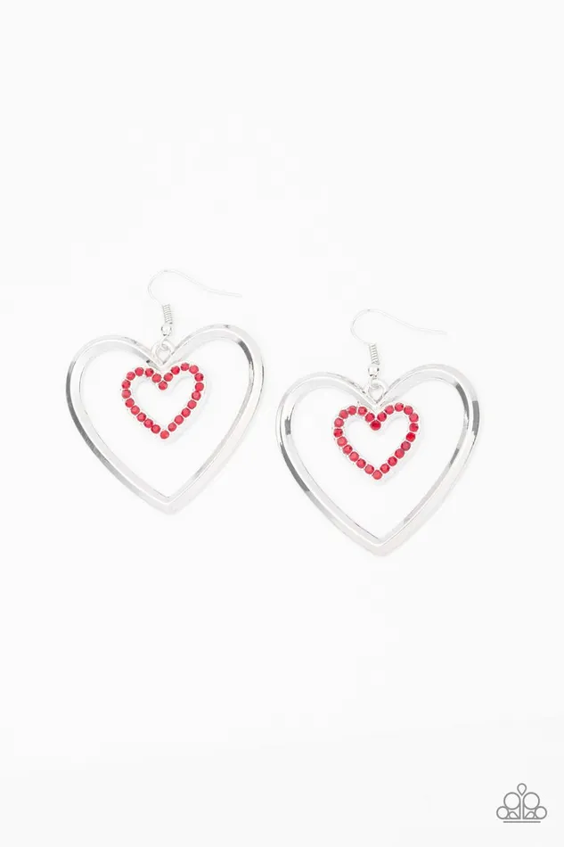 Earrings Paparazzi Jewelry Paparazzi Earring Heart Candy Couture Red Earrings Paparazzi Jewelry Paparazzi Earring Heart Candy Couture Red