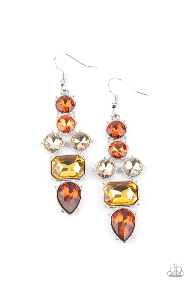 Earrings Paparazzi Jewelry Paparazzi Earring Look At Me GLOW Multi