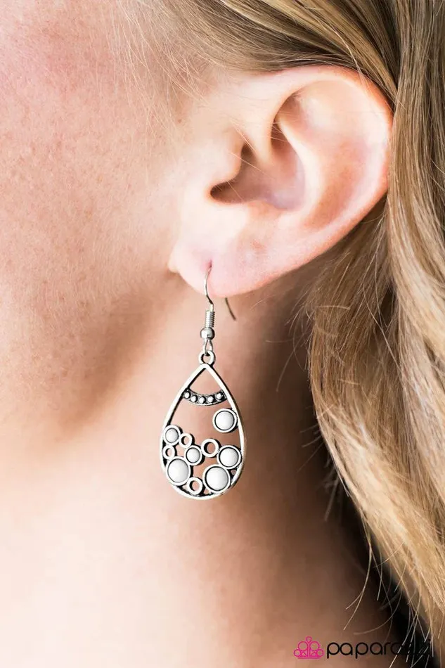 Earrings Paparazzi Jewelry Paparazzi Earring Lost At Sea Silver