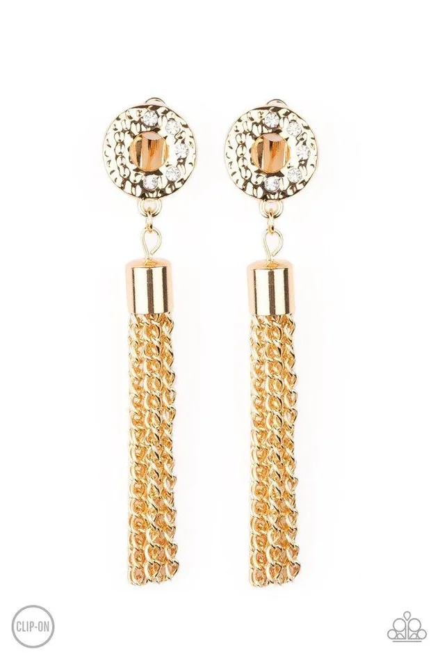 Earrings Paparazzi Jewelry Paparazzi Earring Perfectly Prestigious Gold