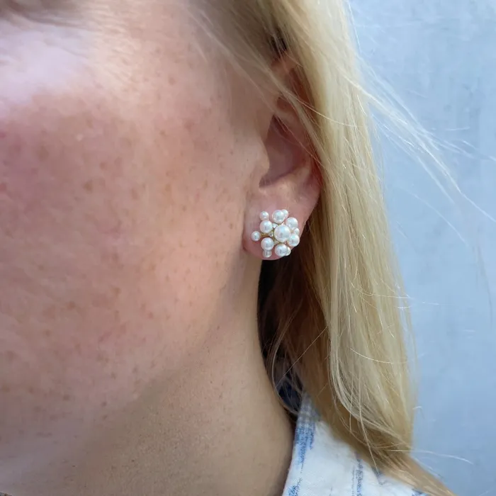 Earrings Paul Morelli Pearl Diamond Orbit Earrings Paul Morelli
