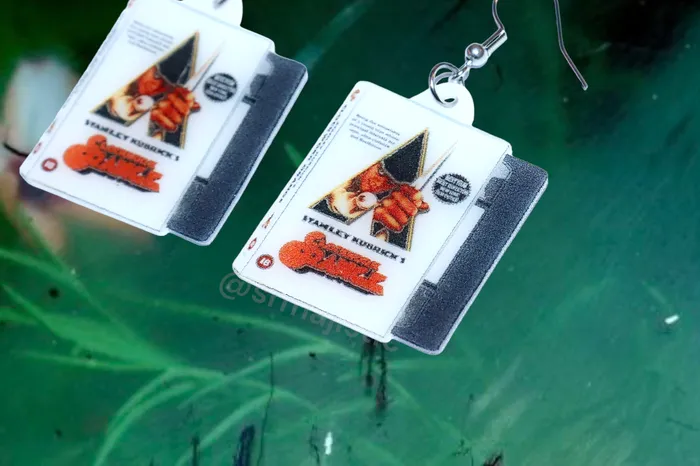 Earrings READY TO SHIP A Clockwork Orange 1971 Movie VHS style Handmade Earrings Sam Makes Things Earrings READY TO SHIP A Clockwork Orange 1971 Movie VHS style Handmade Earrings Sam Makes Things