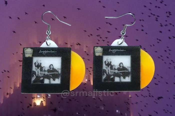 Earrings Sam Makes Things Boygenius Boygenius Vinyl Album Handmade Earrings