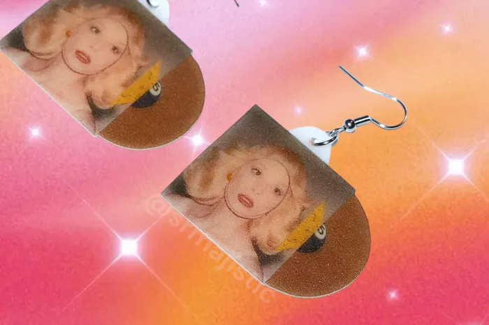 Earrings Sam Makes Things Halsey The Great Impersonator Vinyl Variants Album Handmade Earrings