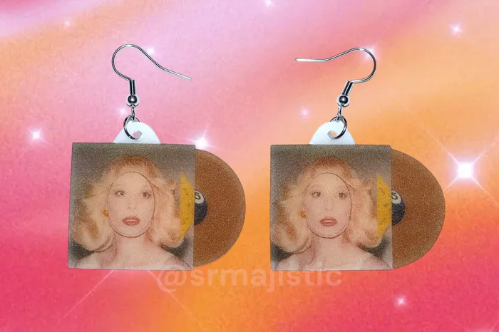Earrings Sam Makes Things Halsey The Great Impersonator Vinyl Variants Album Handmade Earrings