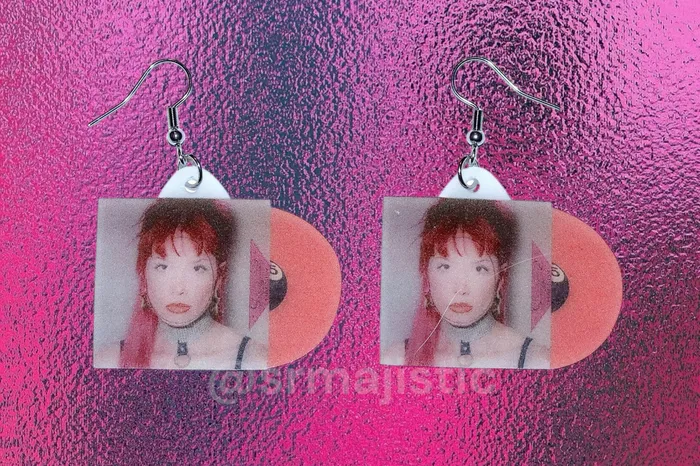 Earrings Sam Makes Things Halsey The Great Impersonator Vinyl Variants Album Handmade Earrings