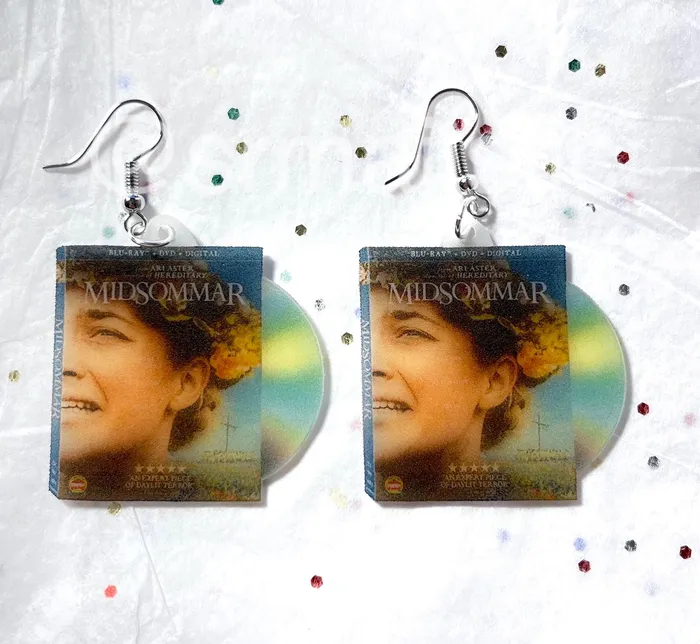 Earrings Sam Makes Things READY TO SHIP Midsommar 2019 DVD 2D detailed Handmade Earrings