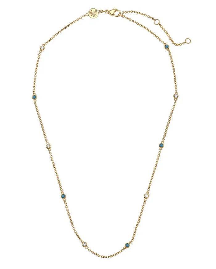 Goldbug Collection Goldbug Turquoise Scattered Sparkle Necklace Necklaces