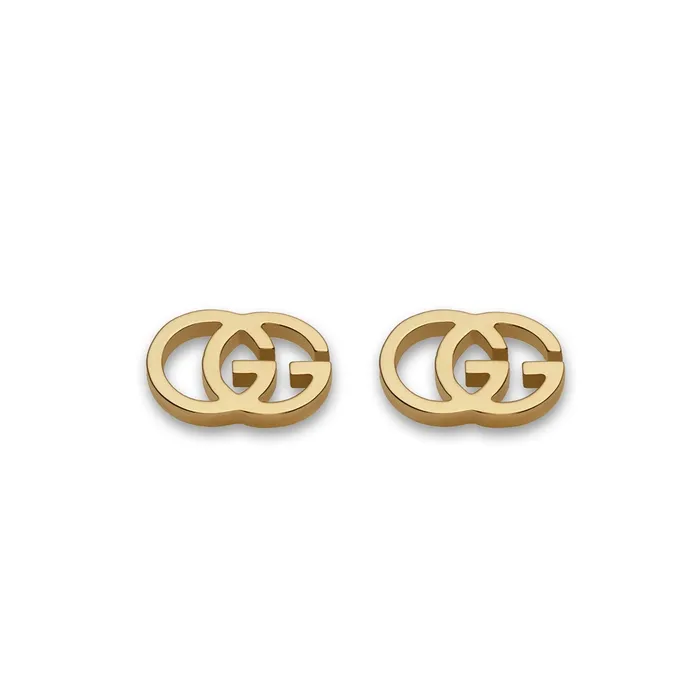 Gucci Earrings Gucci 18K Yellow Gold GG Running Stud Earrings