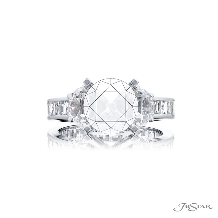 JB Star JB Star Platinum Diamond Semimount Ring Rings