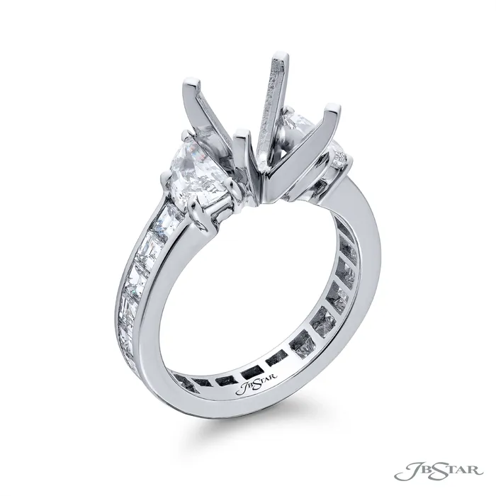 JB Star JB Star Platinum Diamond Semimount Ring Rings