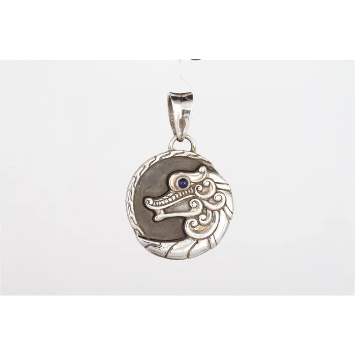 John Hardy John Hardy Sterling Silver Legends of Naga Round Pendant with Generic Bail Estate Est Retail When New 375 Necklaces John Hardy John Hardy Sterling Silver Legends of Naga Round Pendant with Generic Bail Estate Est Retail When New 375 Necklaces