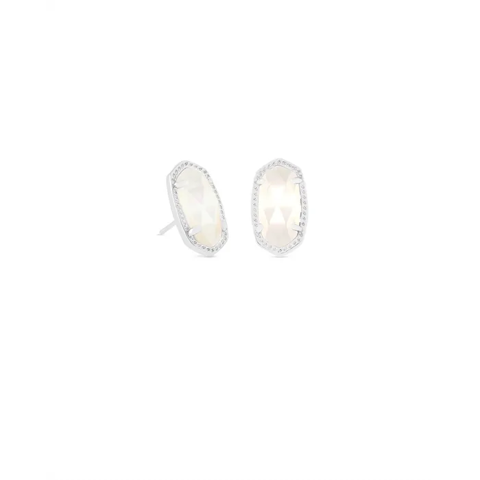 Kendra Scott Ellie Earrings in Silver with Mother of Pearl Kendra Scott Earrings Kendra Scott Ellie Earrings in Silver with Mother of Pearl Kendra Scott Earrings