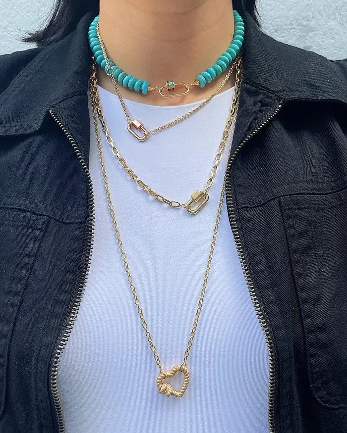 Marla Aaron Necklaces Marla Aaron 14K Yellow Gold Biker Chain Necklace