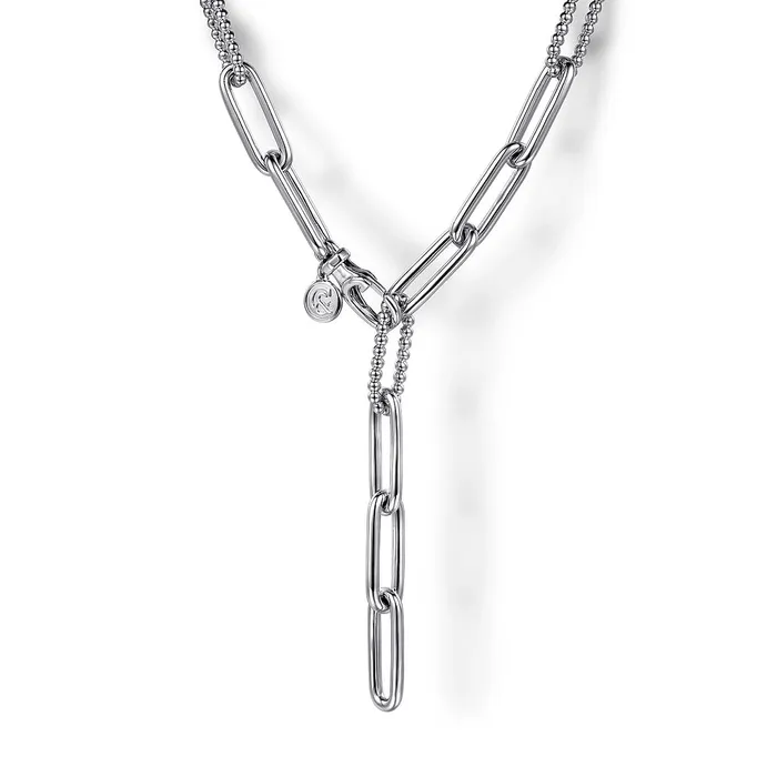 Necklaces Gabriel Co Sterling Silver Paperclip Necklace 20 inch