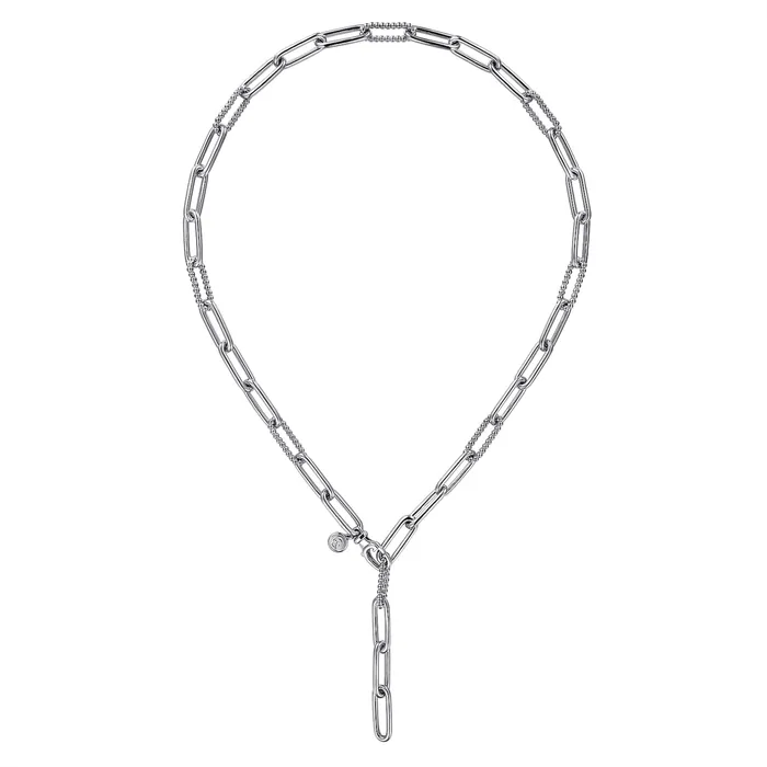 Necklaces Gabriel Co Sterling Silver Paperclip Necklace 20 inch