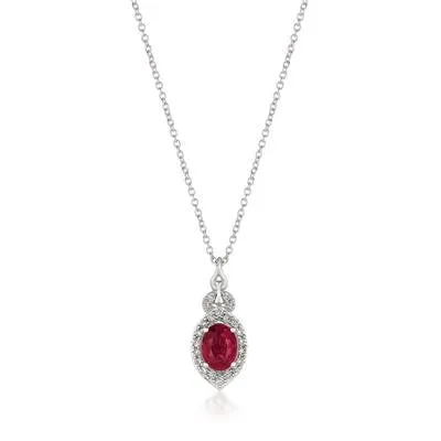 Necklaces Le Vian Le Vian 14K Vanilla Gold Oval Passion Ruby Pendant Necklace with Vanilla Diamond Halo Necklaces Le Vian Le Vian 14K Vanilla Gold Oval Passion Ruby Pendant Necklace with Vanilla Diamond Halo