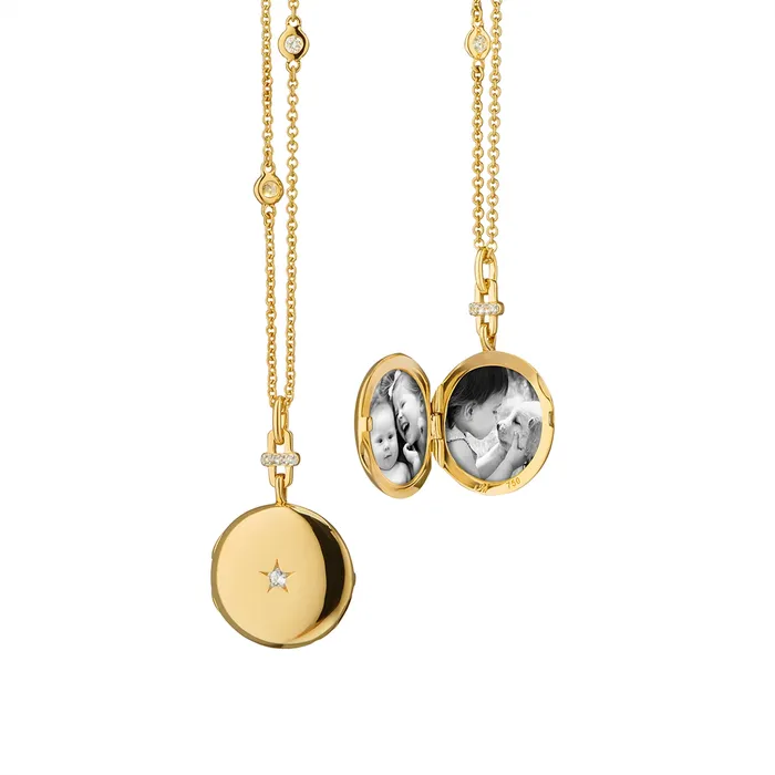 Necklaces Monica Rich Kosann Monica Rich Kosann 18K Yellow Gold Twinkle Star Locket Necklace Necklaces Monica Rich Kosann Monica Rich Kosann 18K Yellow Gold Twinkle Star Locket Necklace