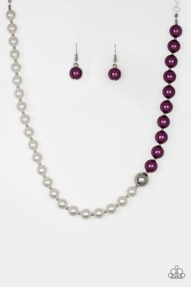 Necklaces Paparazzi Jewelry Paparazzi Necklace 5th Avenue ALister Purple