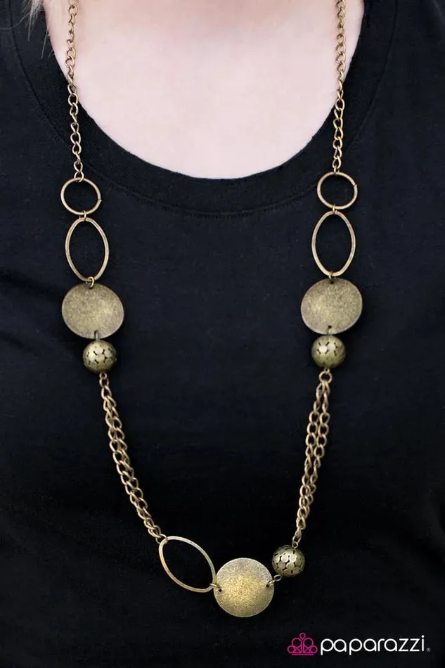Necklaces Paparazzi Jewelry Paparazzi Necklace Back To The Future Brass
