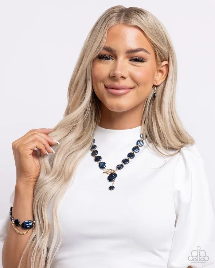 Necklaces Paparazzi Jewelry Paparazzi Necklace Beaming Baroque Blue Necklaces Paparazzi Jewelry Paparazzi Necklace Beaming Baroque Blue