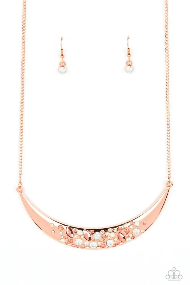 Necklaces Paparazzi Jewelry Paparazzi Necklace Bejeweled Baroness Copper Necklaces Paparazzi Jewelry Paparazzi Necklace Bejeweled Baroness Copper
