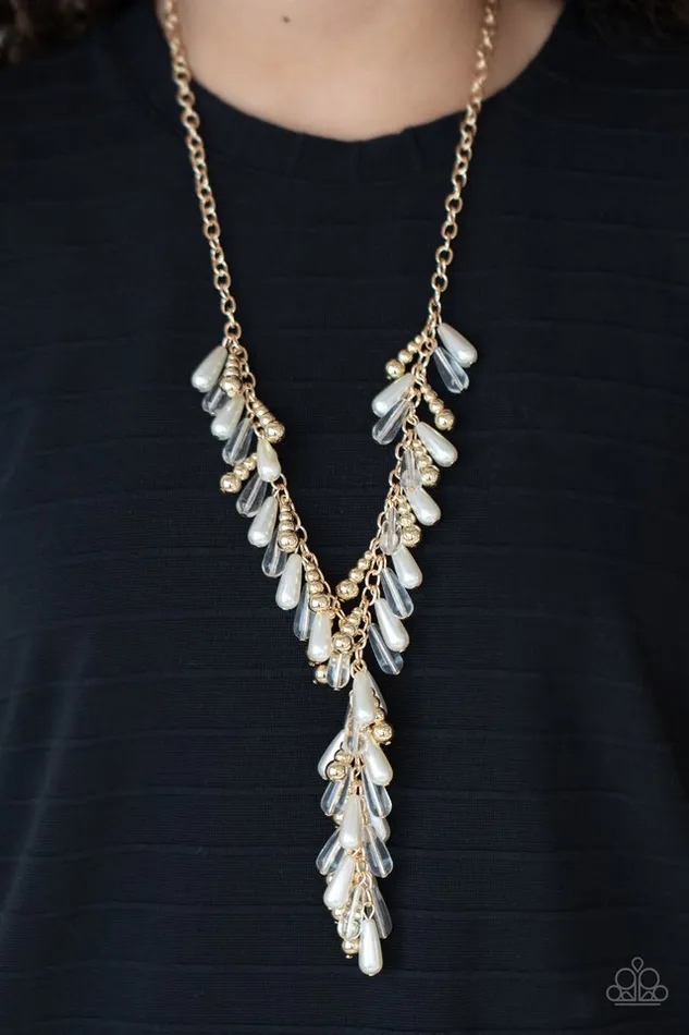 Necklaces Paparazzi Jewelry Paparazzi Necklace Dripping With DIVAttitude Gold