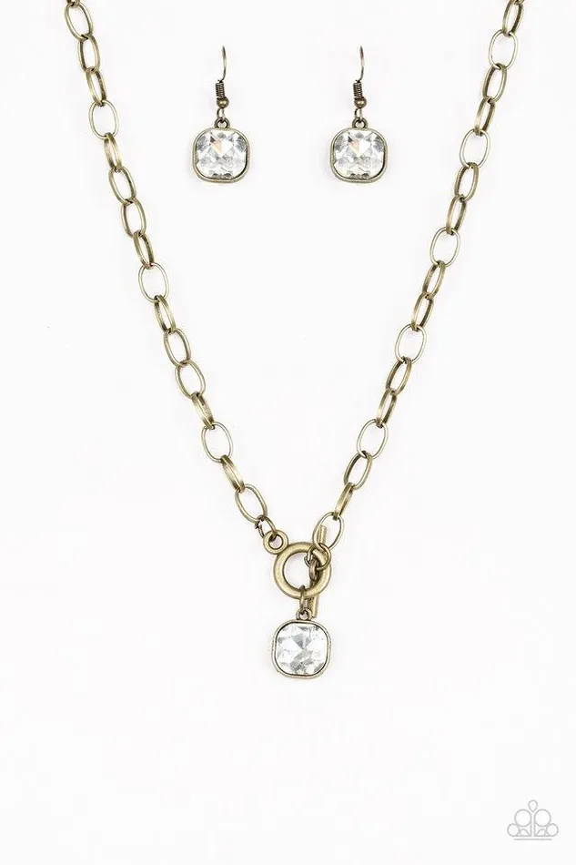 Necklaces Paparazzi Jewelry Paparazzi Necklace Dynamite Dazzle Brass