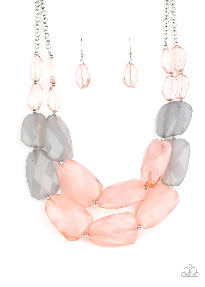 Necklaces Paparazzi Jewelry Paparazzi Necklace Gives Me Chills Pink