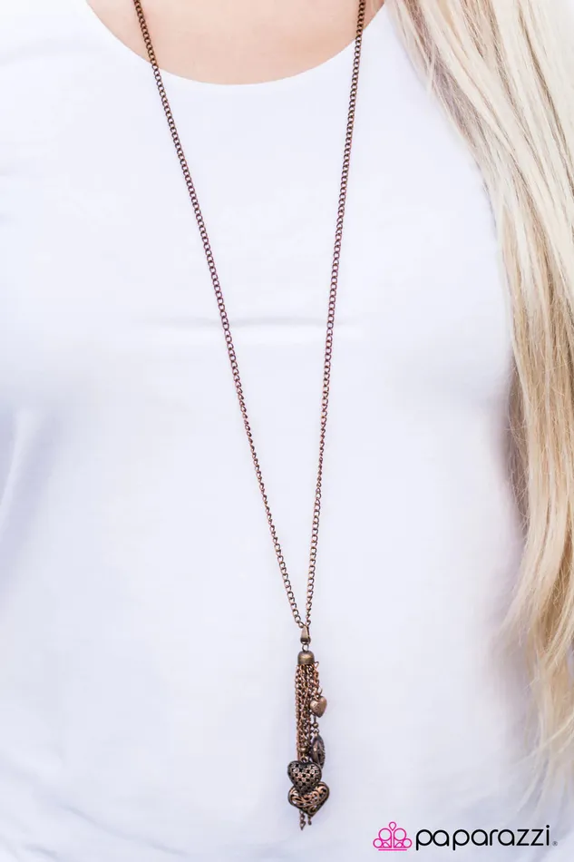 Necklaces Paparazzi Jewelry Paparazzi Necklace I Heart You Copper