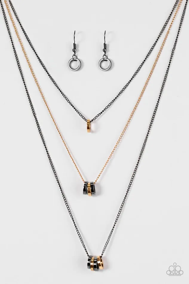 Necklaces Paparazzi Jewelry Paparazzi Necklace Industrial Storm Multi