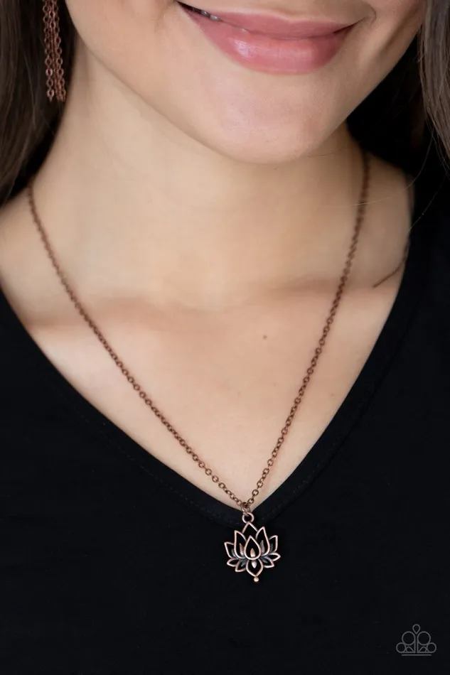 Necklaces Paparazzi Jewelry Paparazzi Necklace Lotus Retreat Copper