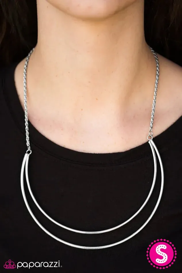 Necklaces Paparazzi Jewelry Paparazzi Necklace Moon Goddess Silver