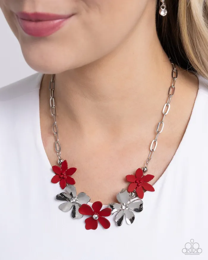 Necklaces Paparazzi Jewelry Paparazzi Necklace Mythically Metallic Red