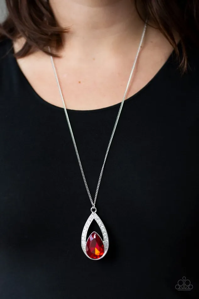 Necklaces Paparazzi Jewelry Paparazzi Necklace Notorious Noble Red
