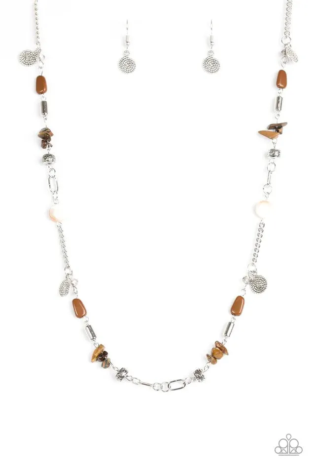 Necklaces Paparazzi Jewelry Paparazzi Necklace Ocean Bliss Brown
