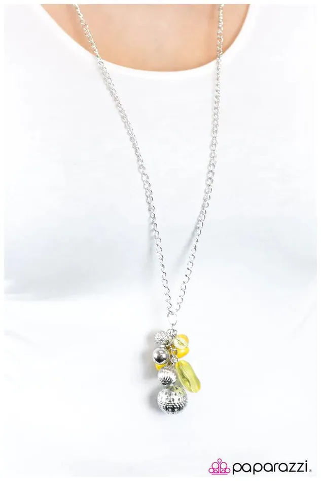 Necklaces Paparazzi Jewelry Paparazzi Necklace Pep In My Step Yellow
