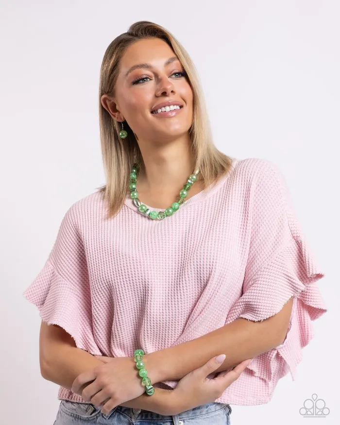 Necklaces Paparazzi Jewelry Paparazzi Necklace Plentiful Pearls Green Necklaces Paparazzi Jewelry Paparazzi Necklace Plentiful Pearls Green