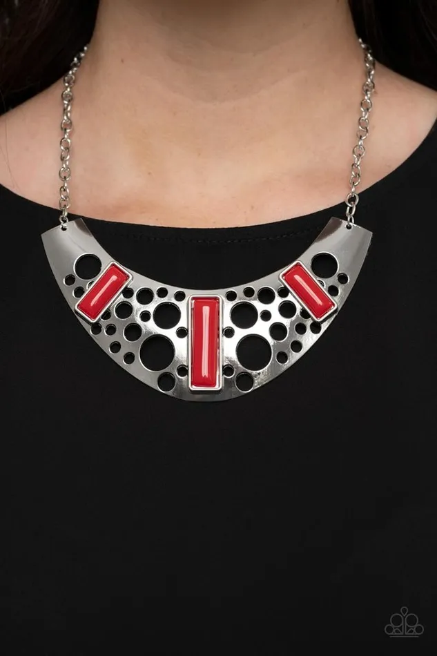 Necklaces Paparazzi Jewelry Paparazzi Necklace Real Zeal Red